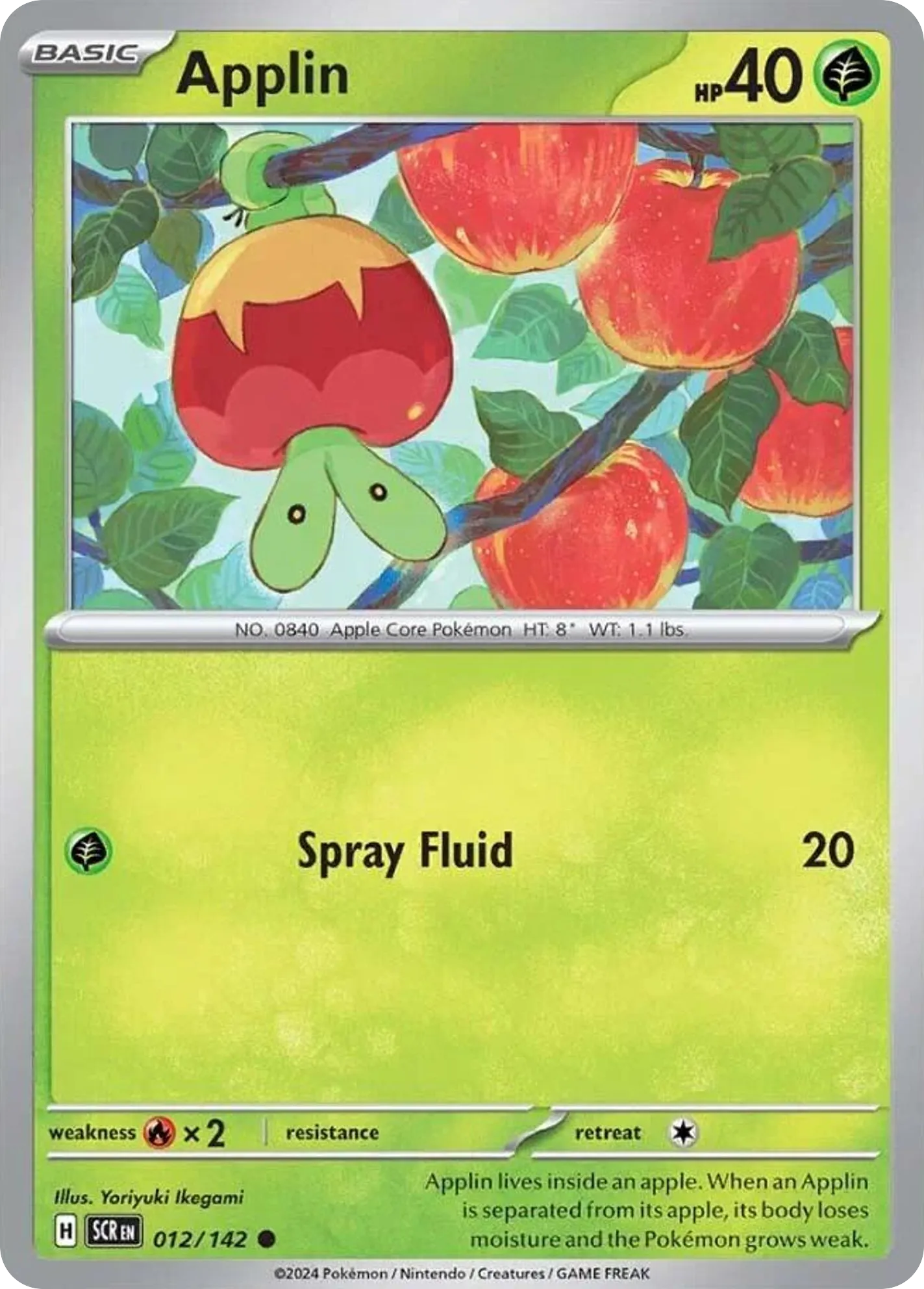 2024 Stellar Crown Applin Common #012/142 Common card image