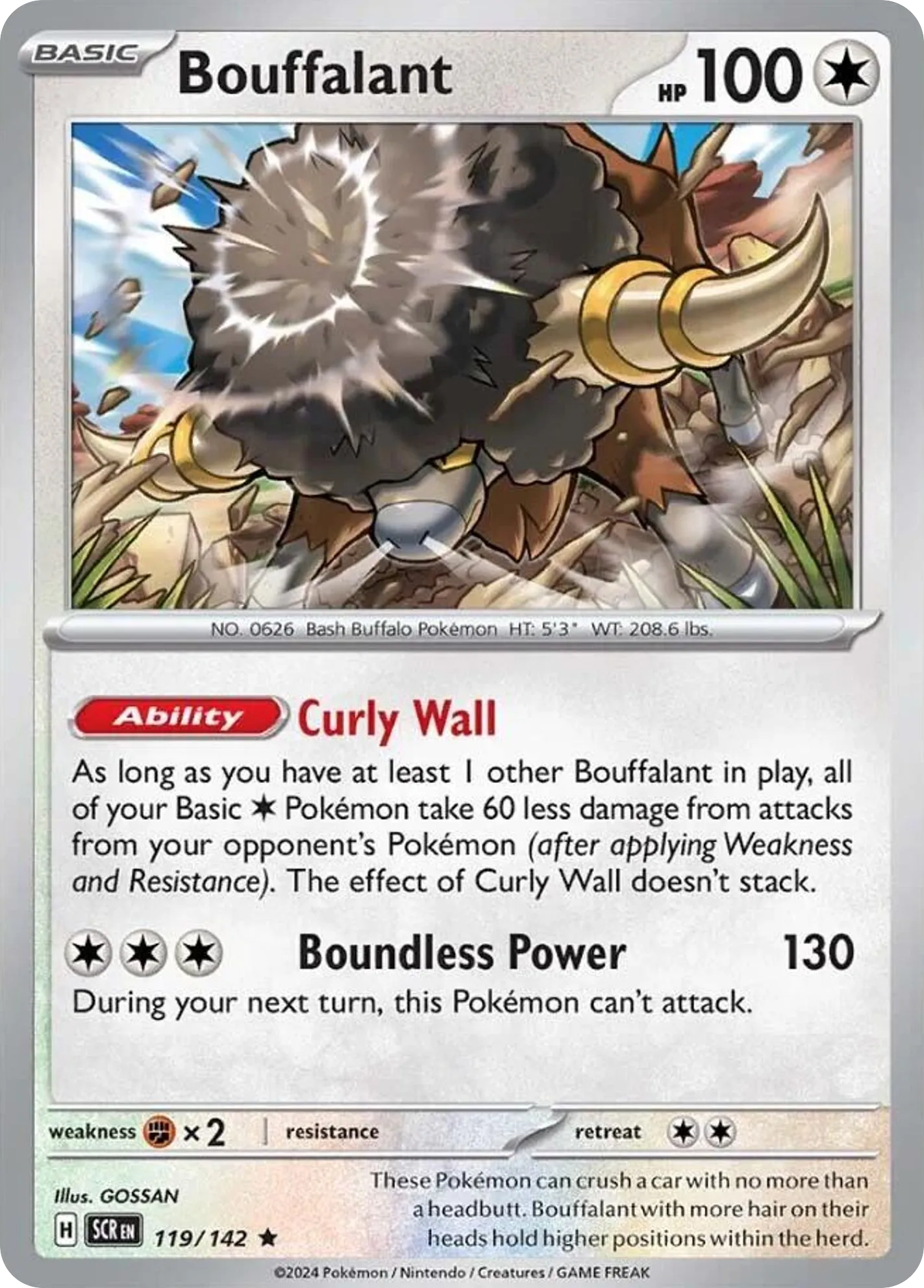 2024 Stellar Crown Bouffalant Rare #119/142 Rare card image