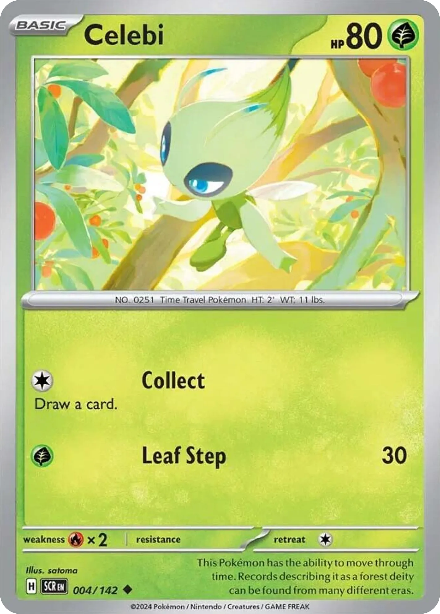 2024 Stellar Crown Celebi #004/142 Uncommon card image
