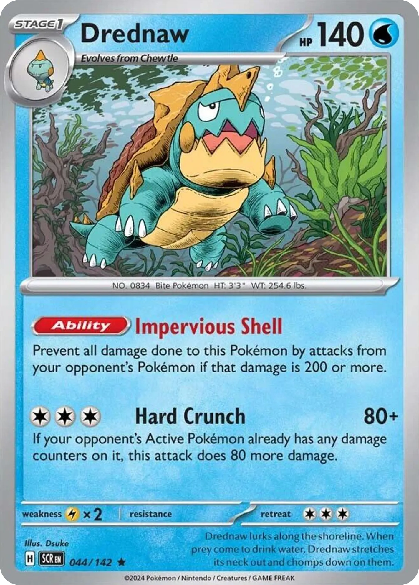 2024 Stellar Crown Drednaw Rare #044/142 Rare card image