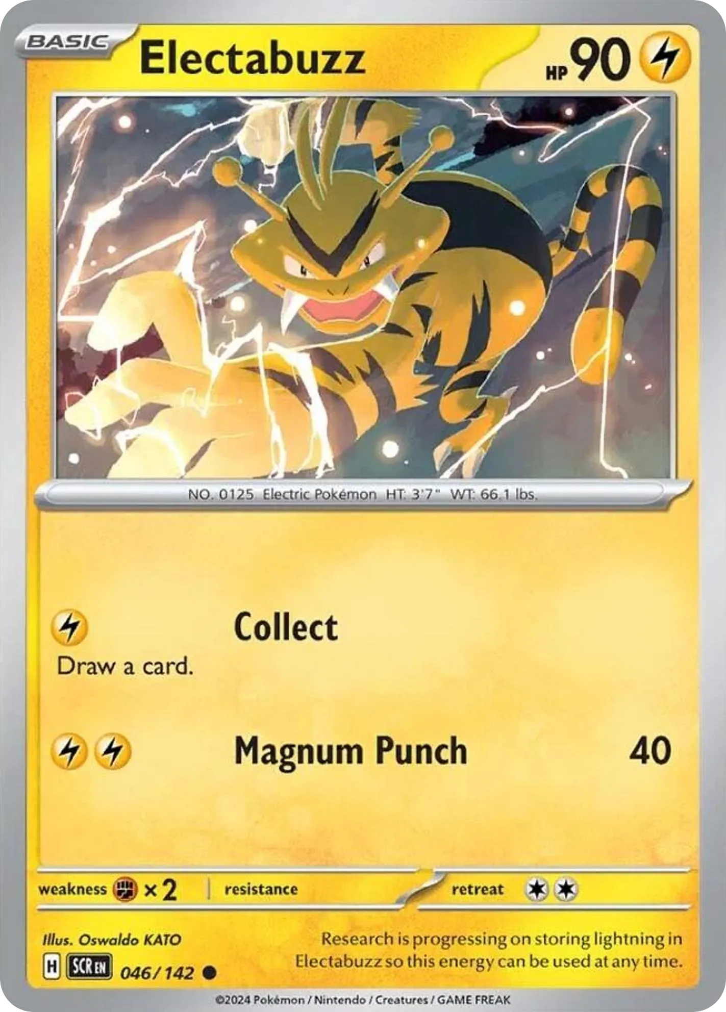 2024 Stellar Crown Electabuzz Common #046/142 Common card image