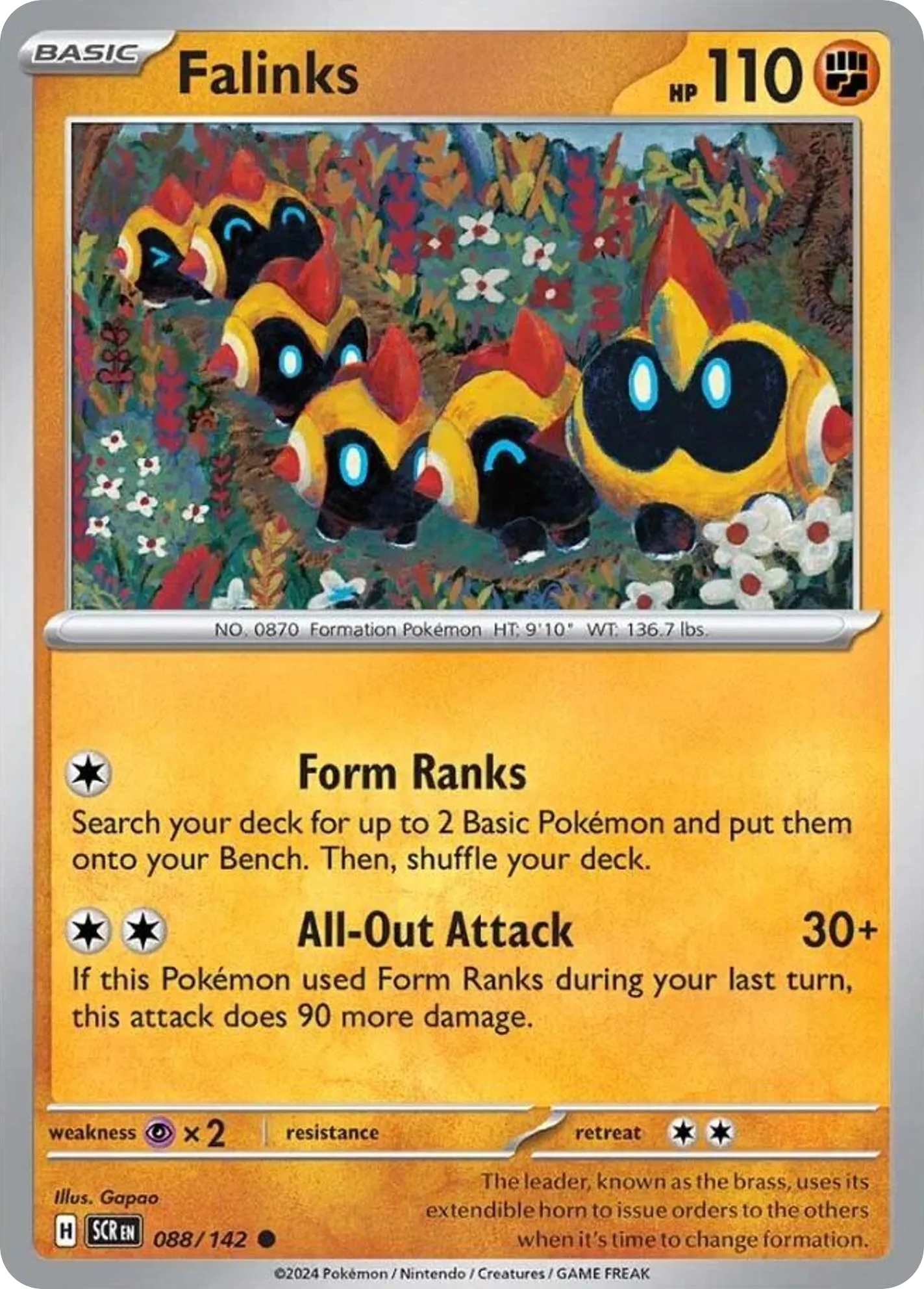 2024 Stellar Crown Falinks Common #088/142 Common card image