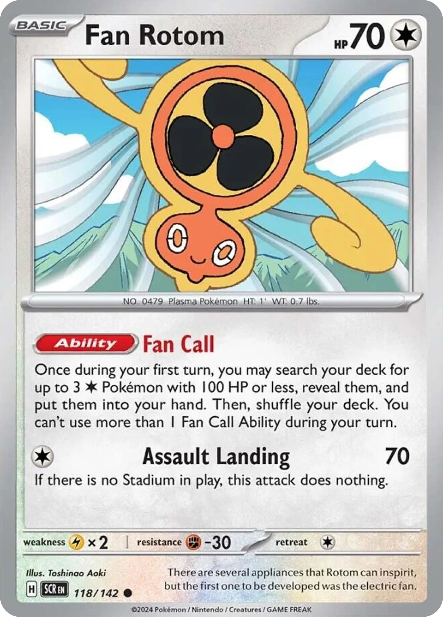 2024 Stellar Crown Fan Rotom #118/142 Common card image