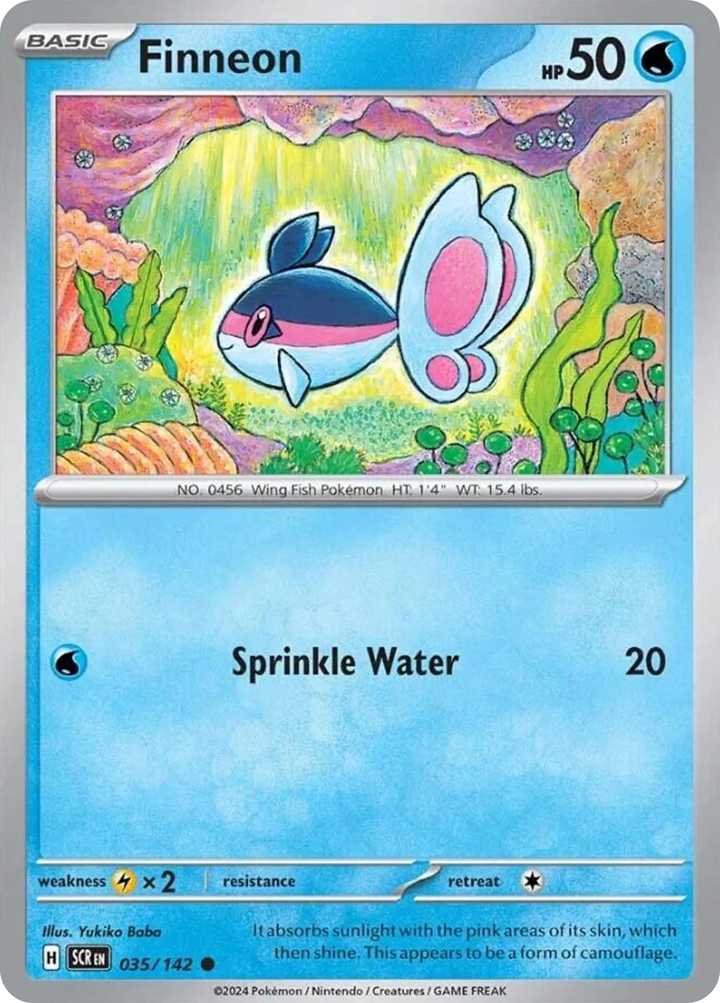 2024 Stellar Crown Finneon #035/142 Common card image