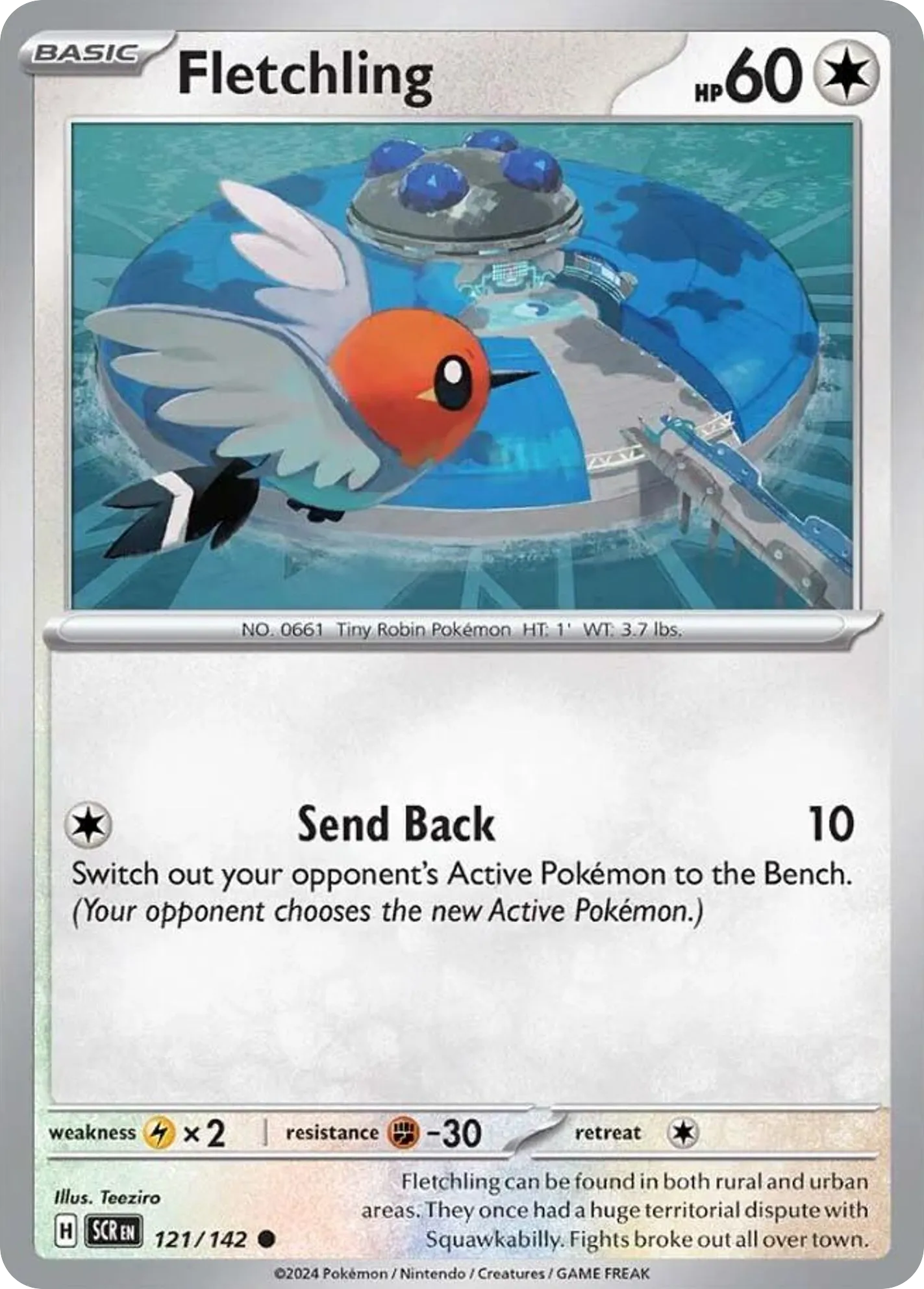 2024 Stellar Crown Fletchling Common #121/142 Common card image
