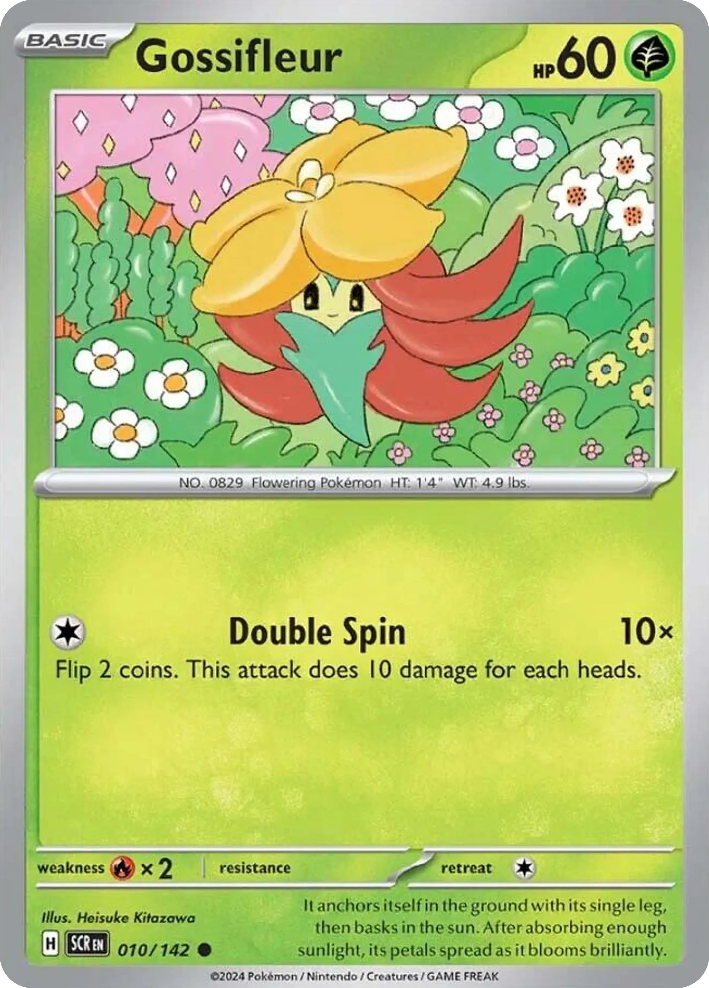 2024 Stellar Crown Gossifleur Common #010/142 Common card image