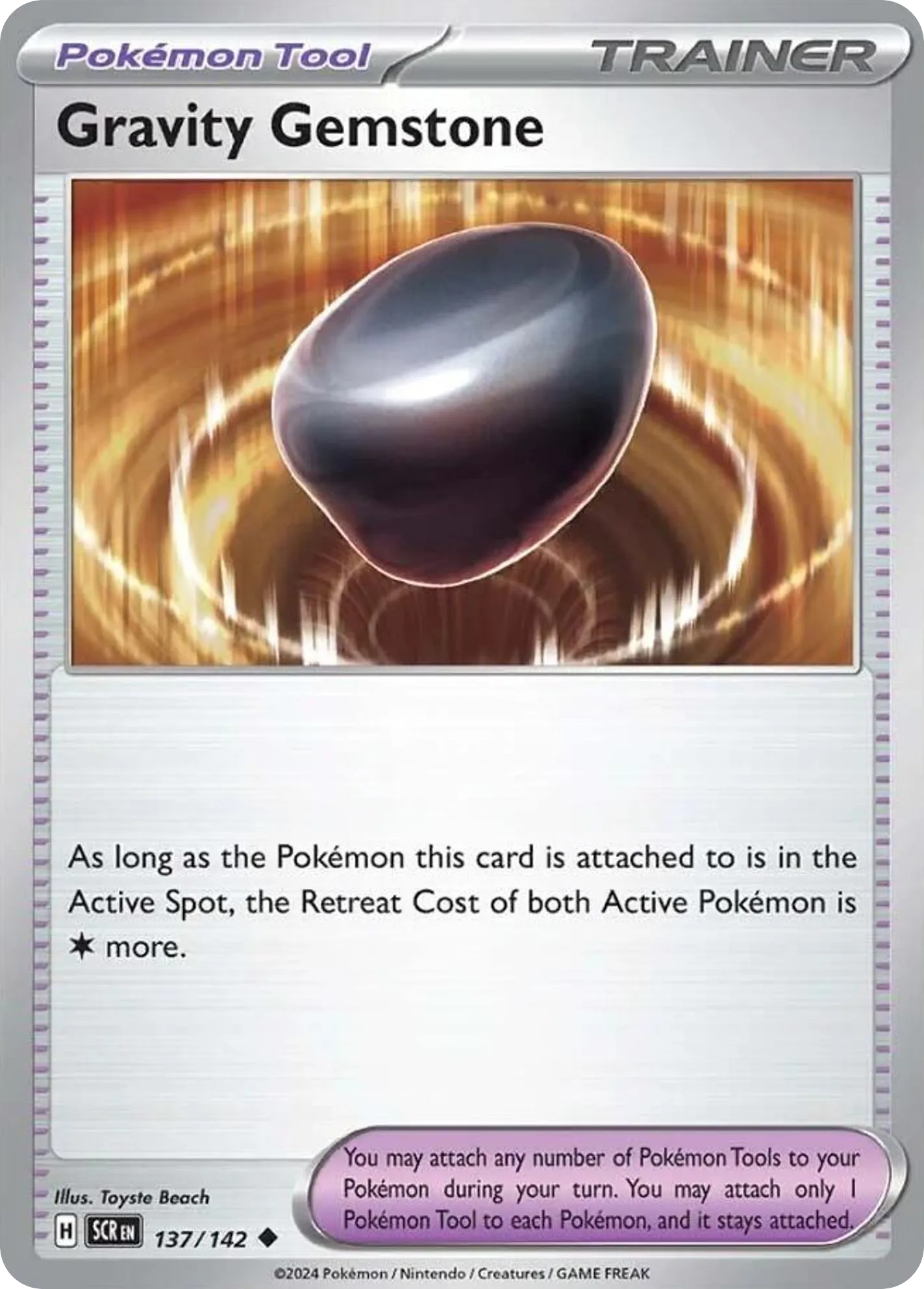 2024 Stellar Crown Gravity Gemstone Uncommon #137/142 Uncommon card image