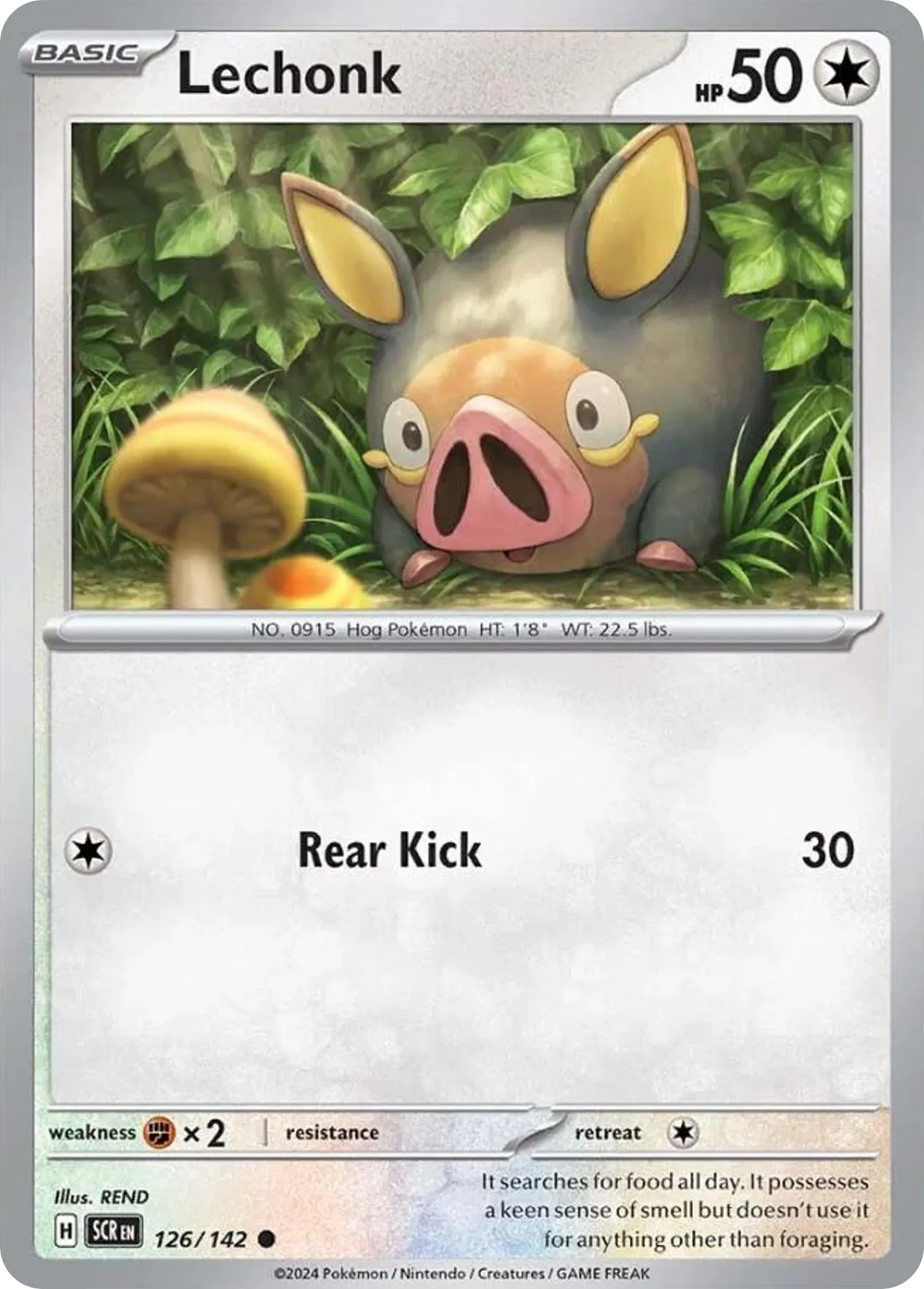 2024 Stellar Crown Lechonk Common #126/142 Common card image