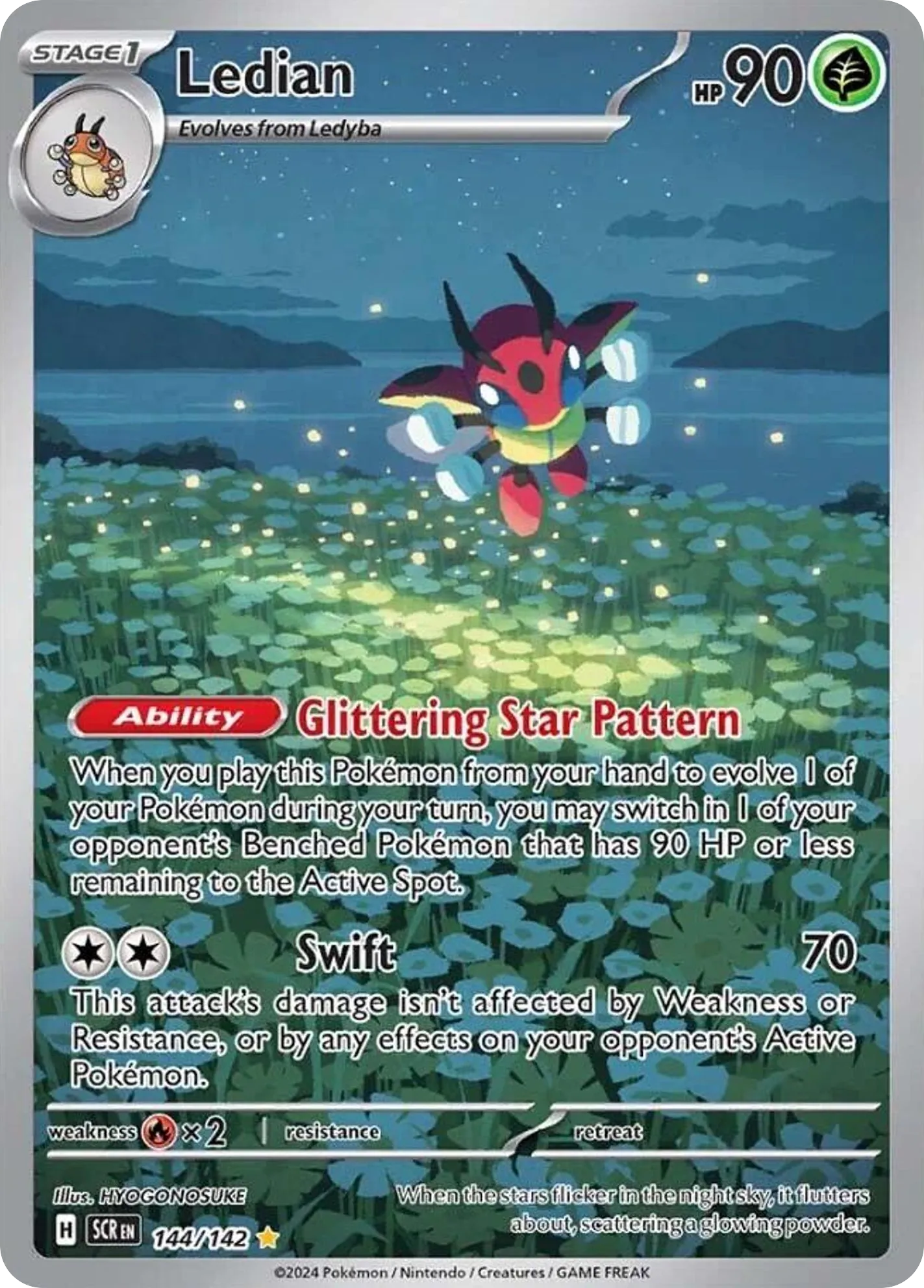 2024 Stellar Crown Ledian #144/142 Illustration Rare card image