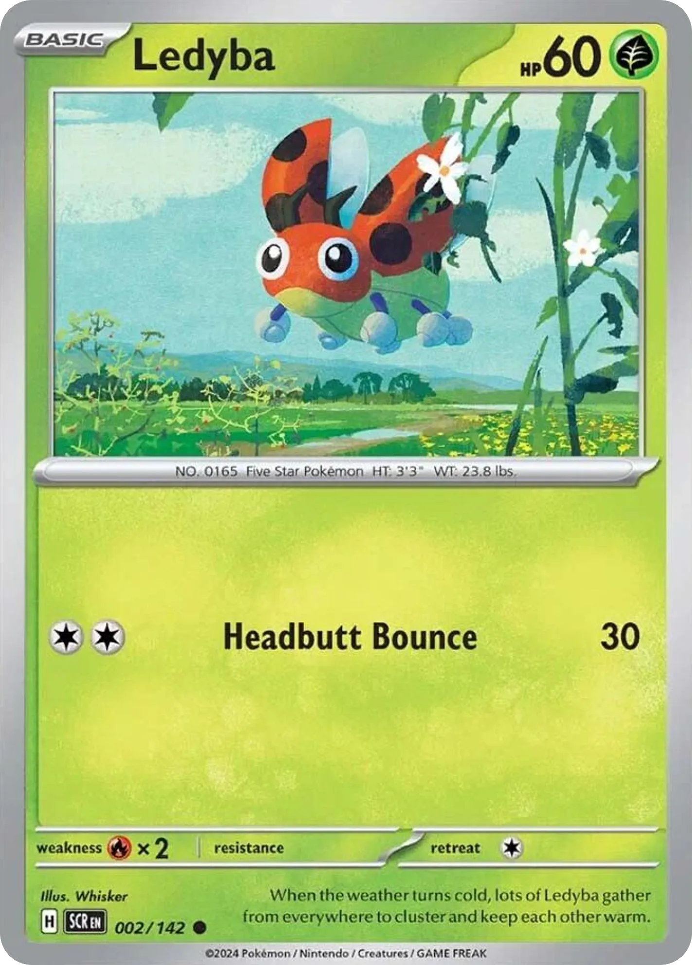 2024 Stellar Crown Ledyba Common #002/142 Common card image