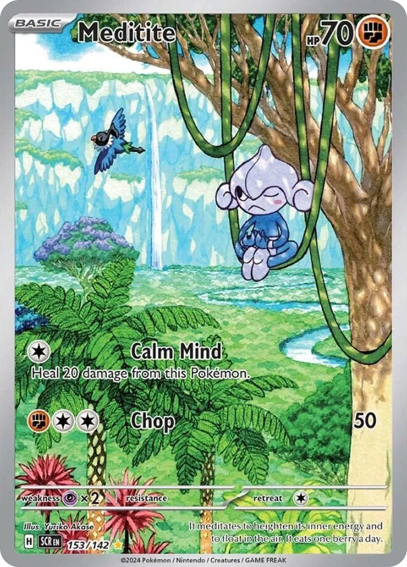2024 Stellar Crown Meditite #153/142 Illustration Rare card image