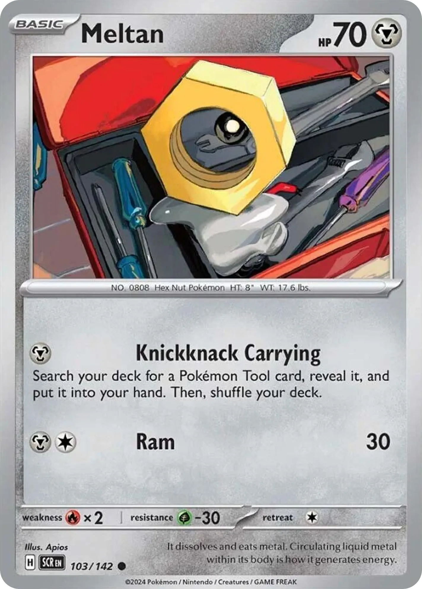 2024 Stellar Crown Meltan #103/142 Common card image