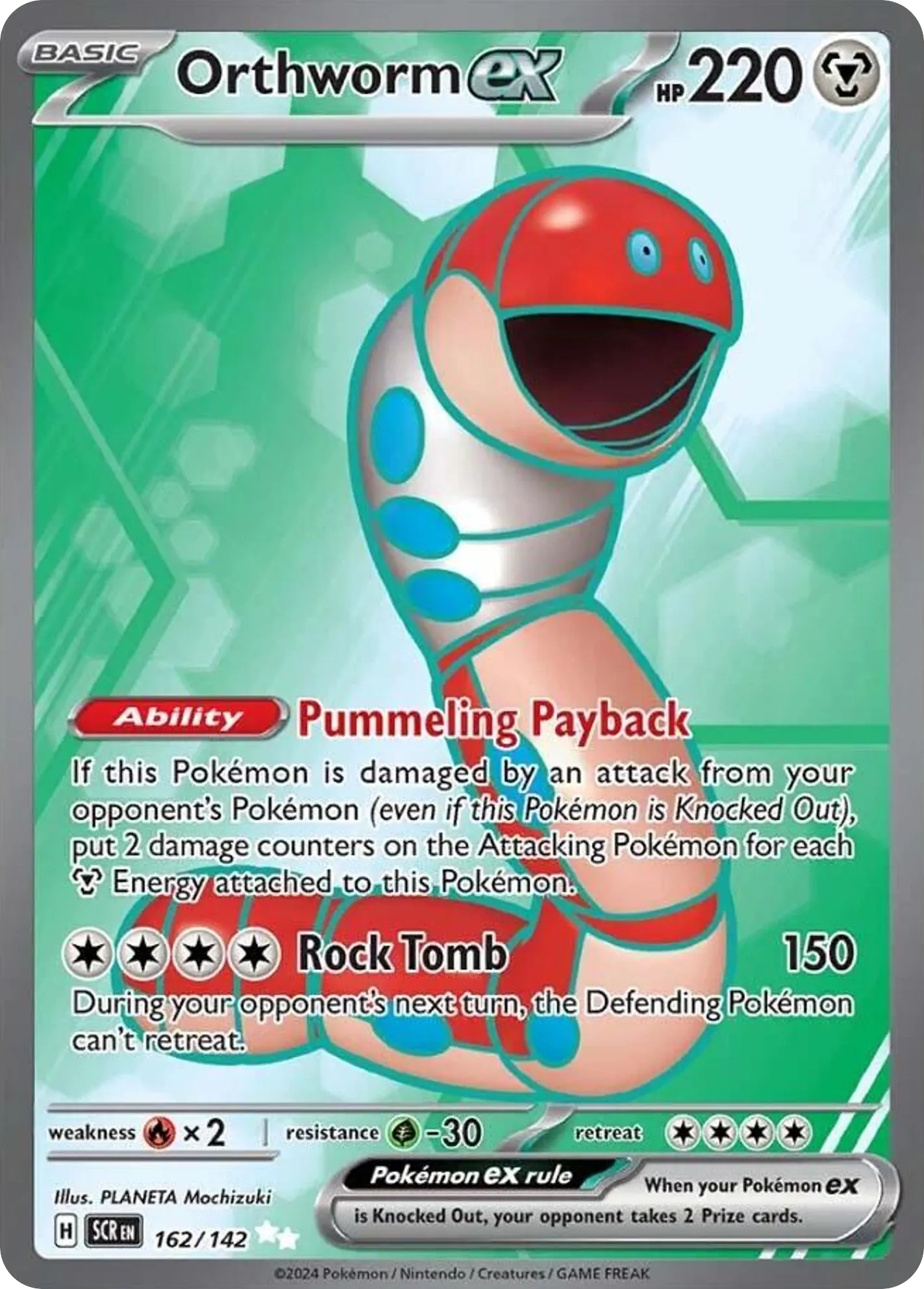 2024 Stellar Crown Orthworm ex #162/142 Ultra Rare card image