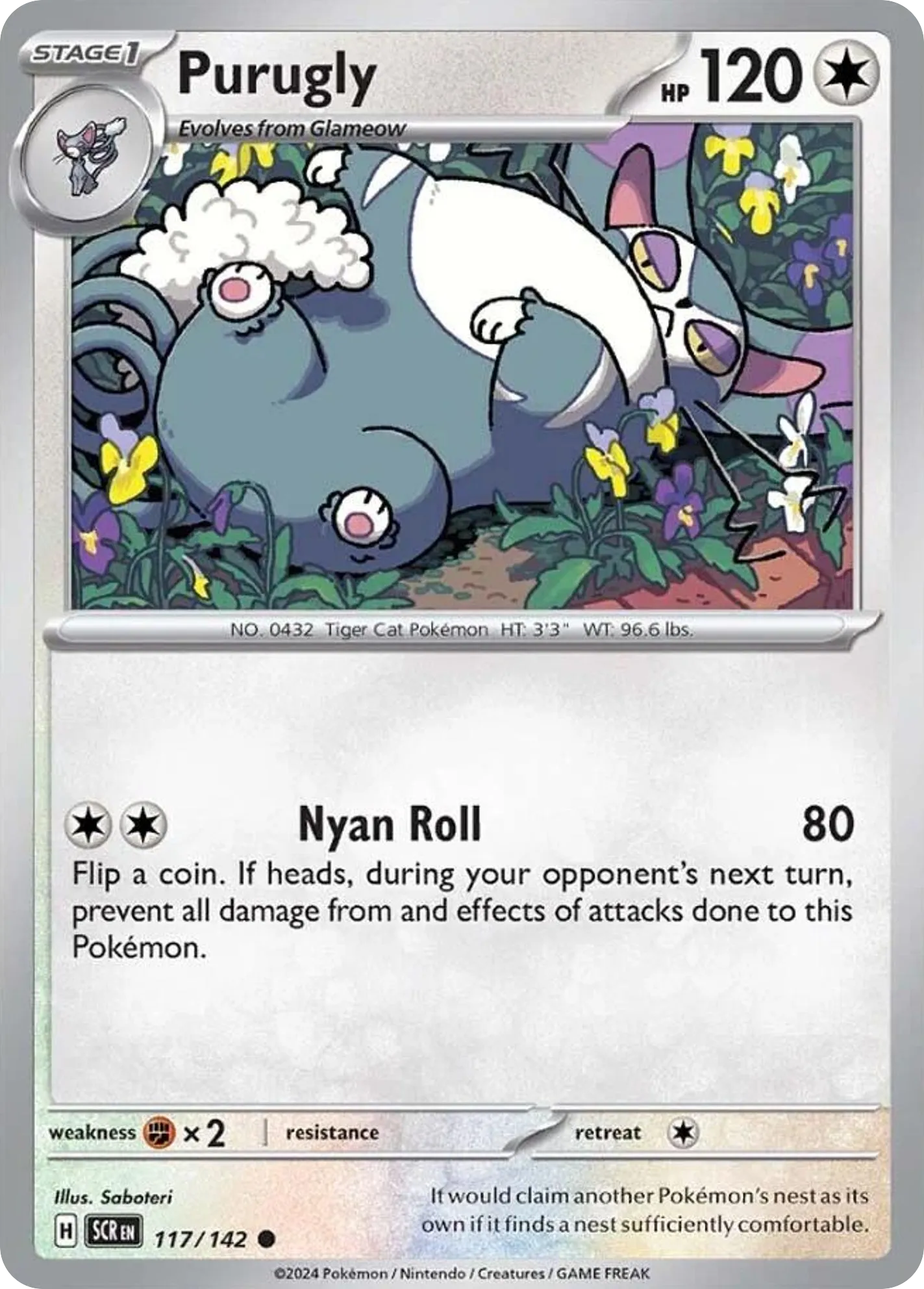 2024 Stellar Crown Purugly #117/142 Common card image