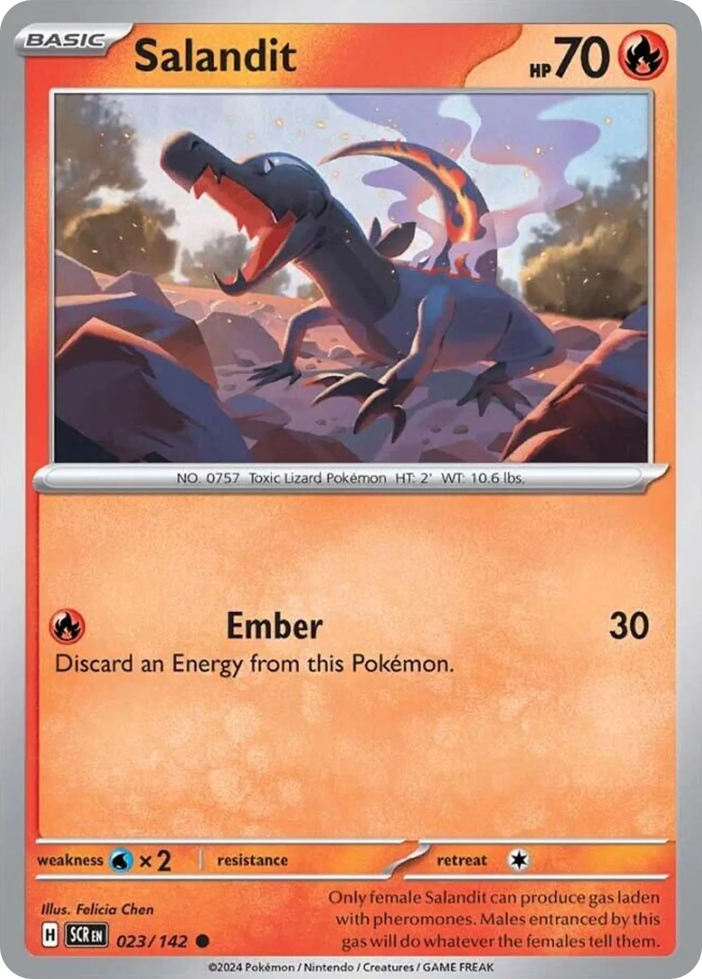 2024 Stellar Crown Salandit Common #023/142 Common card image