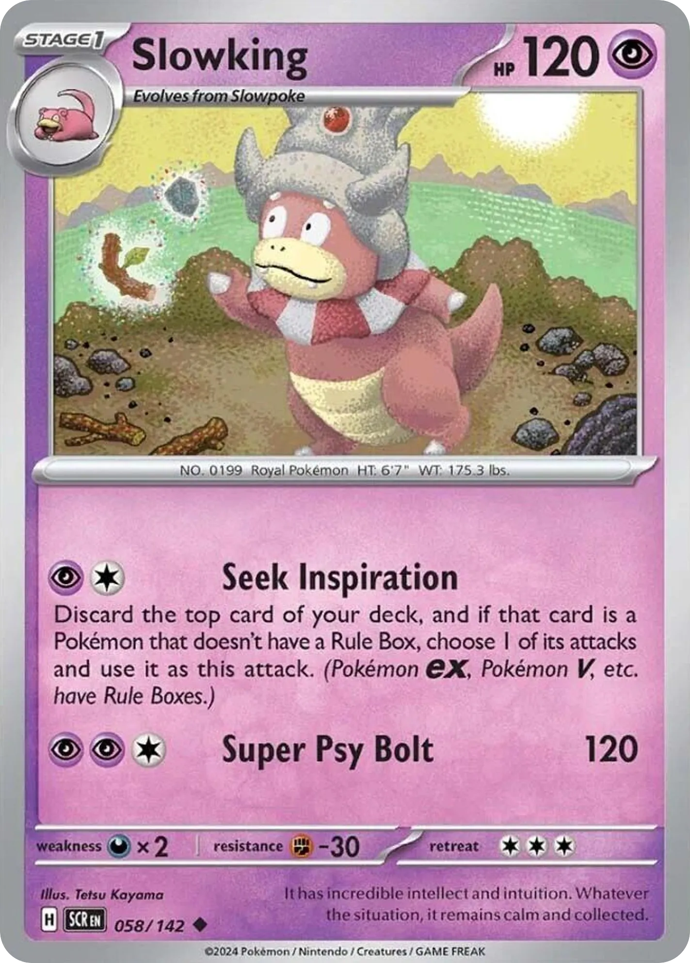 2024 Stellar Crown Slowking #058/142 Uncommon card image