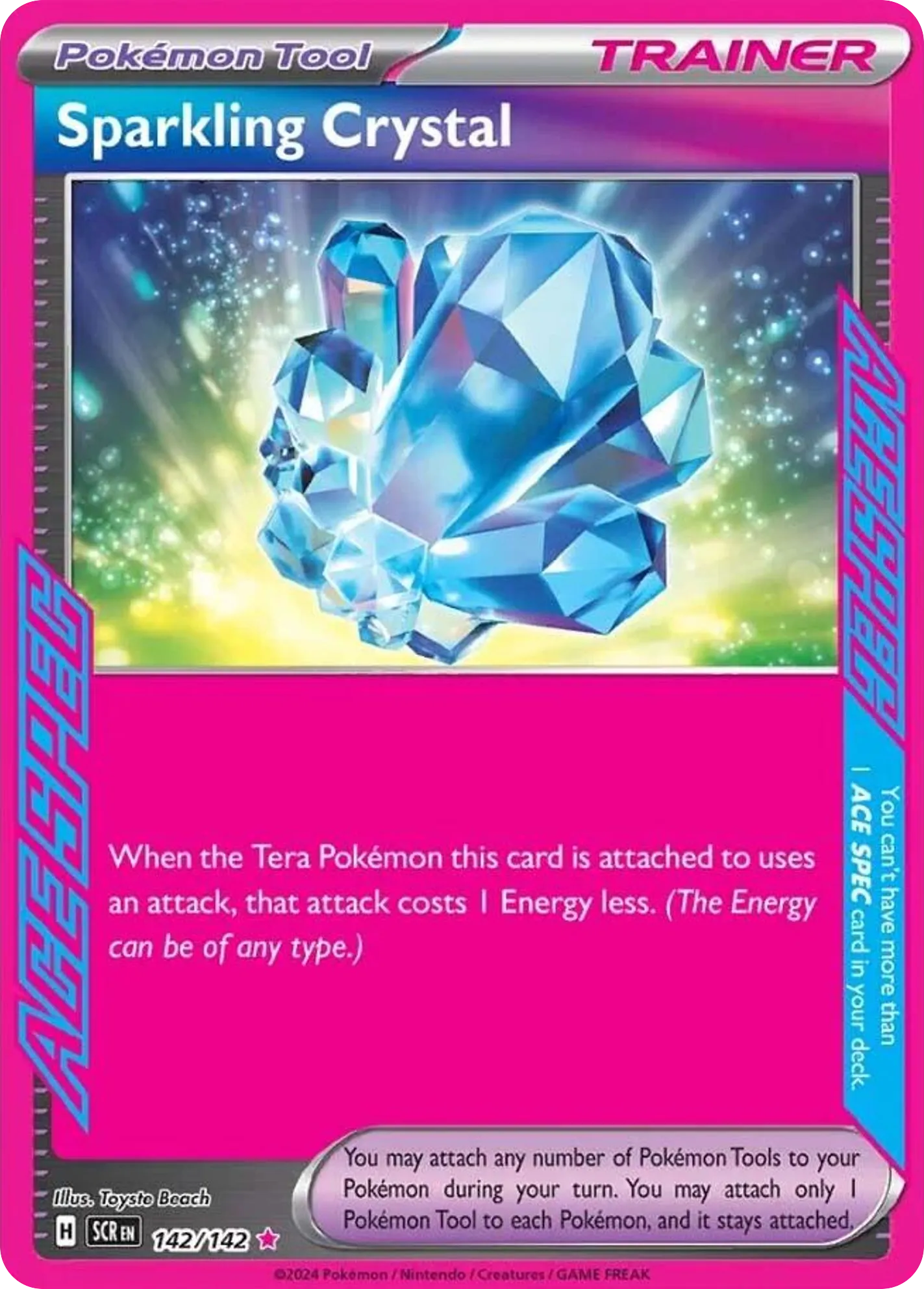 2024 Stellar Crown Sparkling Crystal #142/142 ACE SPEC Rare card image