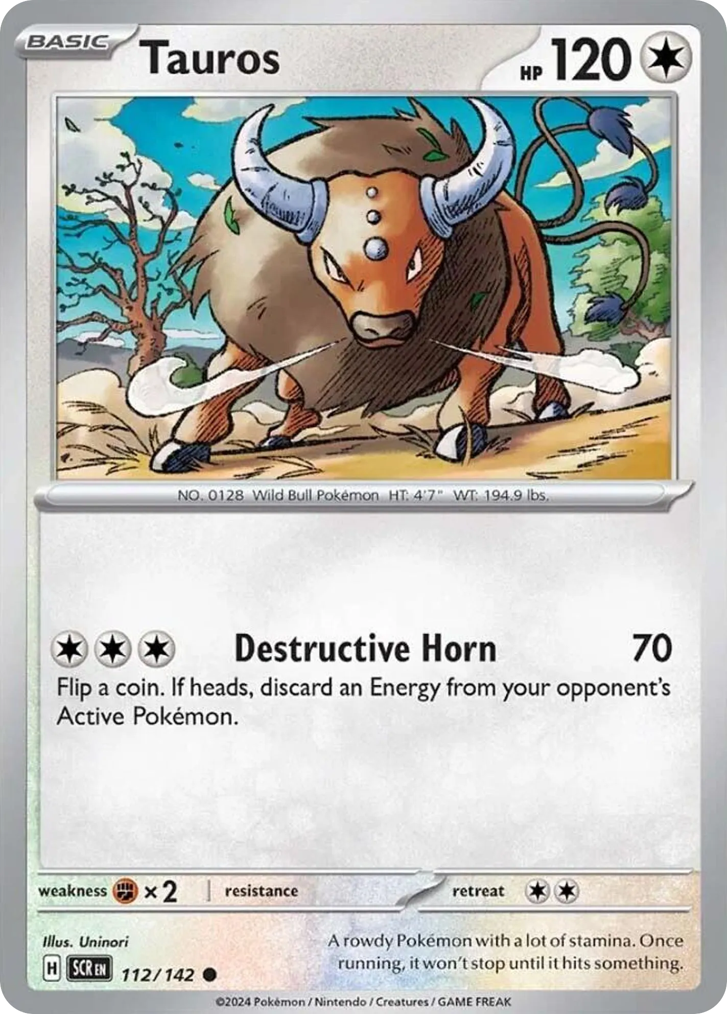 2024 Stellar Crown Tauros Common #112/142 Common card image