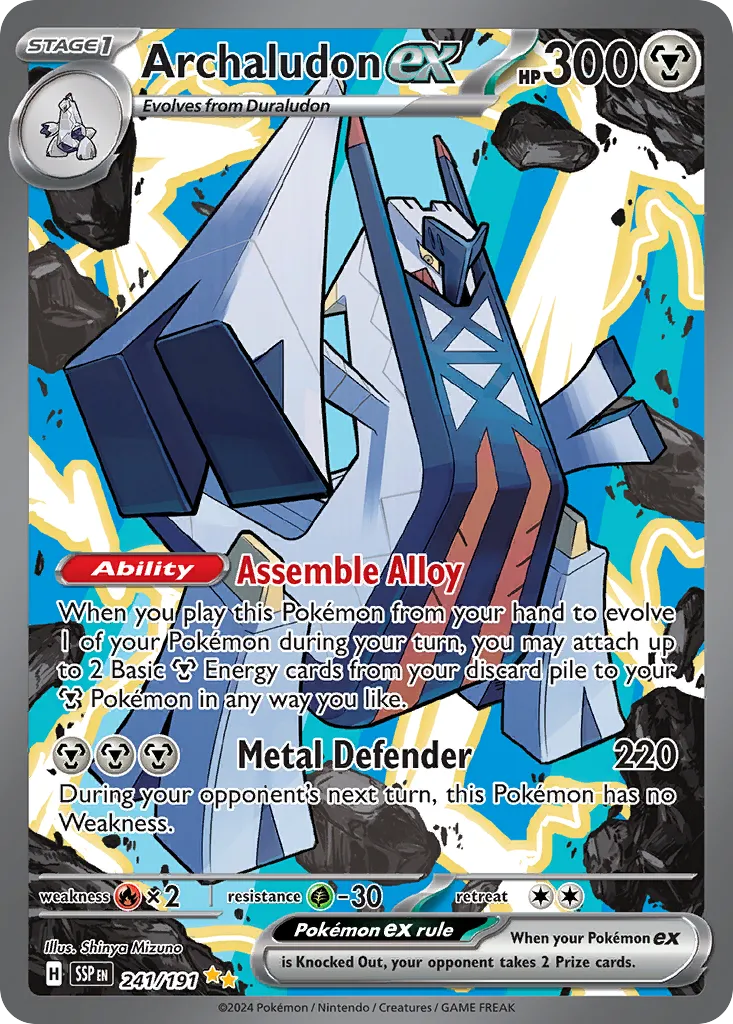 2024 Surging Sparks Archaludon ex #241/191 Special Illustration Rare card image