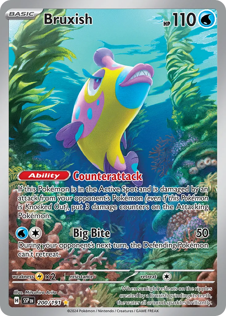 2024 Surging Sparks Bruxish #049/191 Uncommon card image