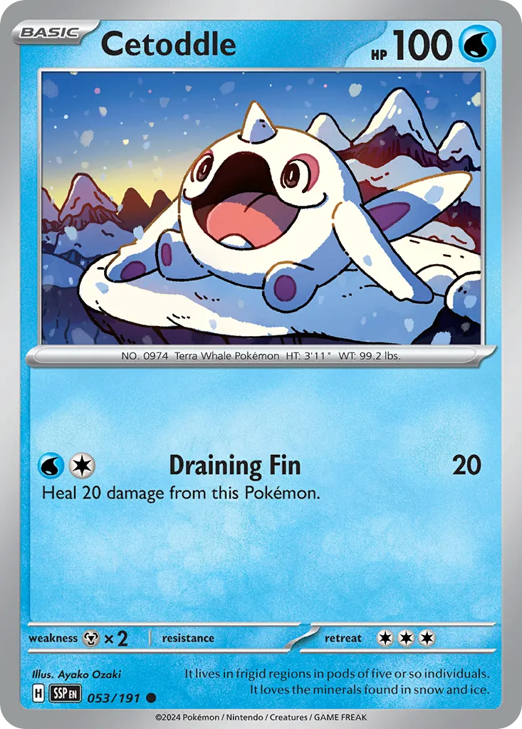 2024 Surging Sparks Cetoddle Common #053/191 Common card image