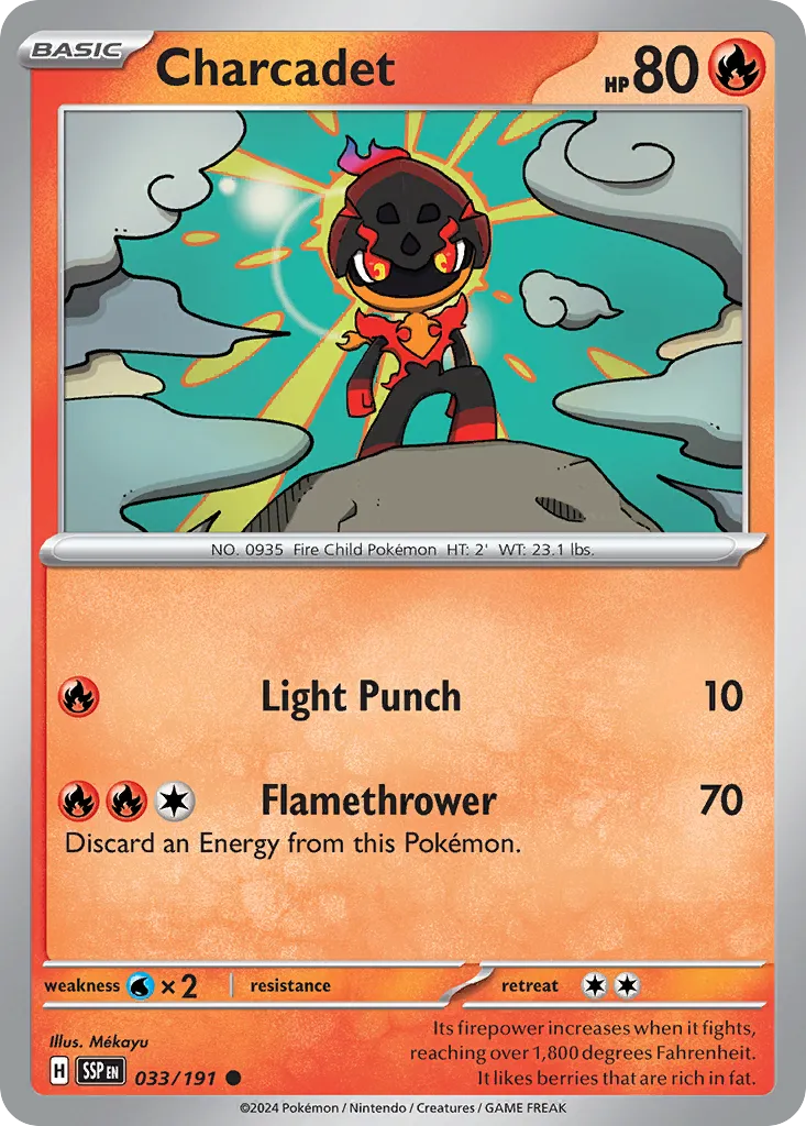 2024 Surging Sparks Charcadet #033/191 Common card image