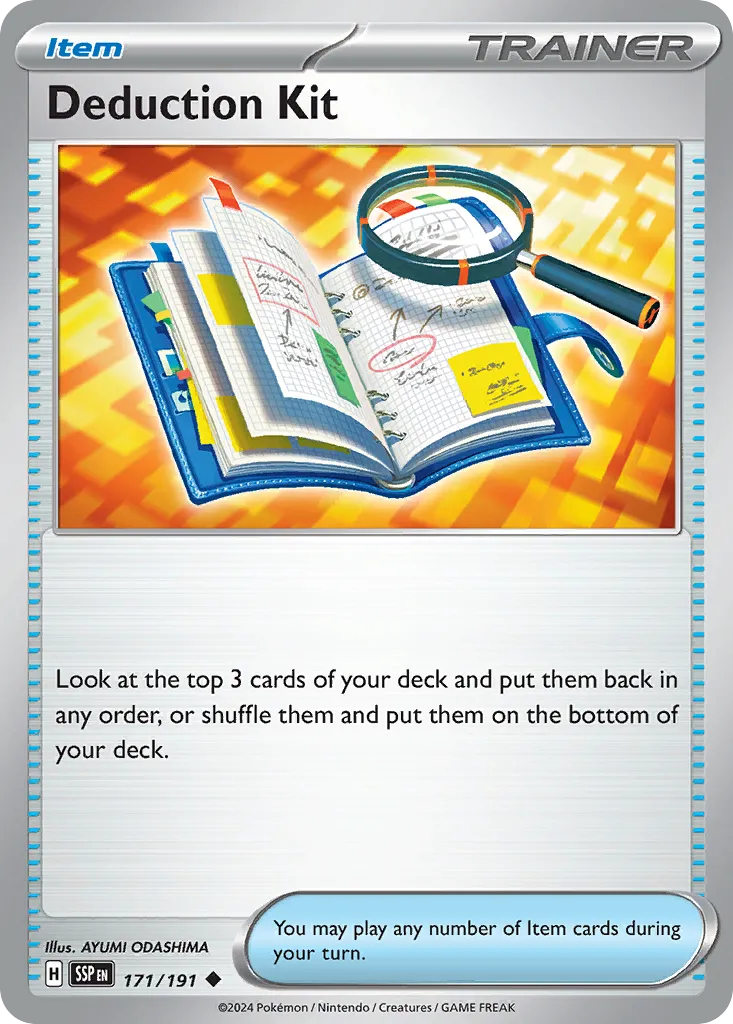 2024 Surging Sparks Deduction Kit #171/191 Uncommon card image