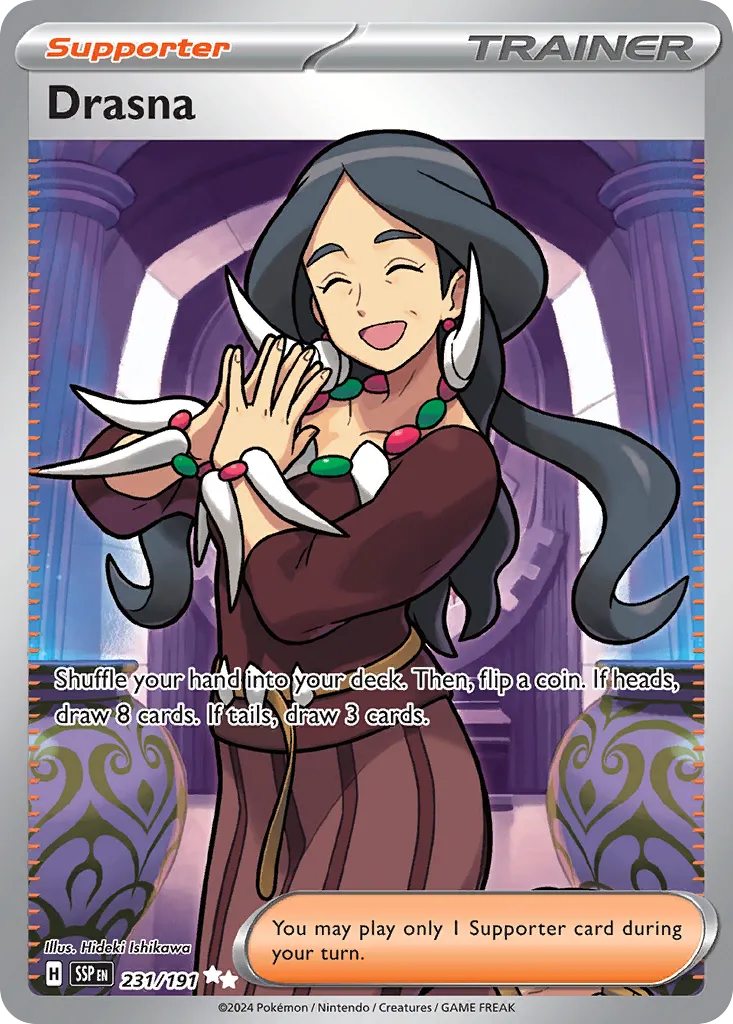 2024 Surging Sparks Drasna #231/191 Ultra Rare card image
