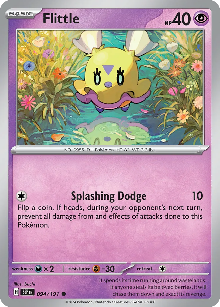 2024 Surging Sparks Flittle #094/191 Common card image