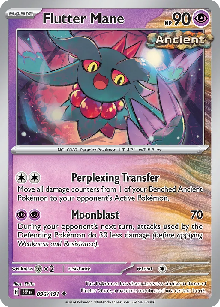2024 Surging Sparks Flutter Mane Uncommon #096/191 Uncommon card image