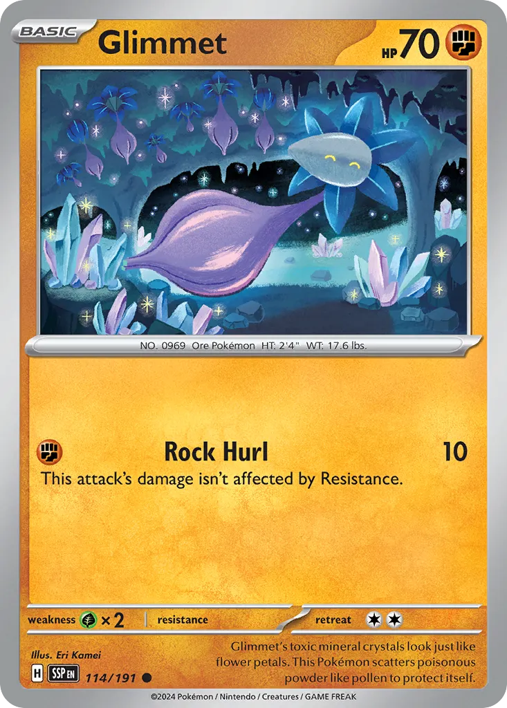 2024 Surging Sparks Glimmet Common #114/191 Common card image