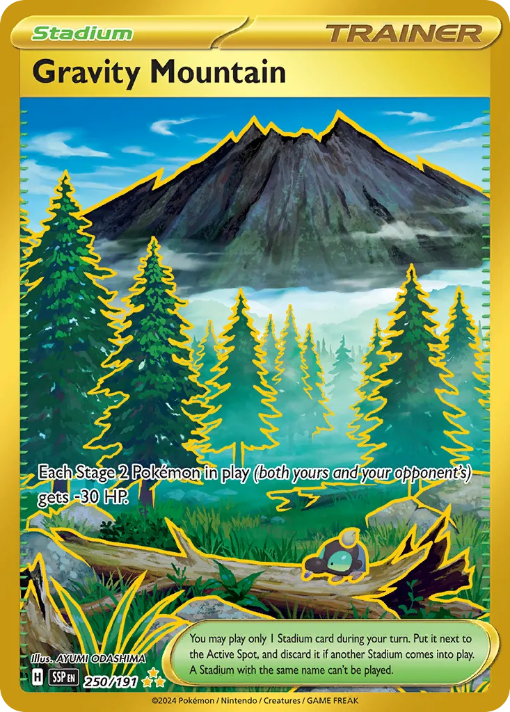 2024 Surging Sparks Gravity Mountain Uncommon #177/191 Uncommon card image