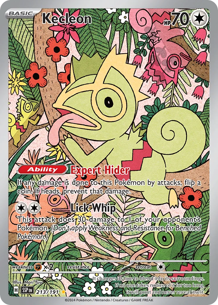 2024 Surging Sparks Kecleon #213/191 Illustration Rare card image