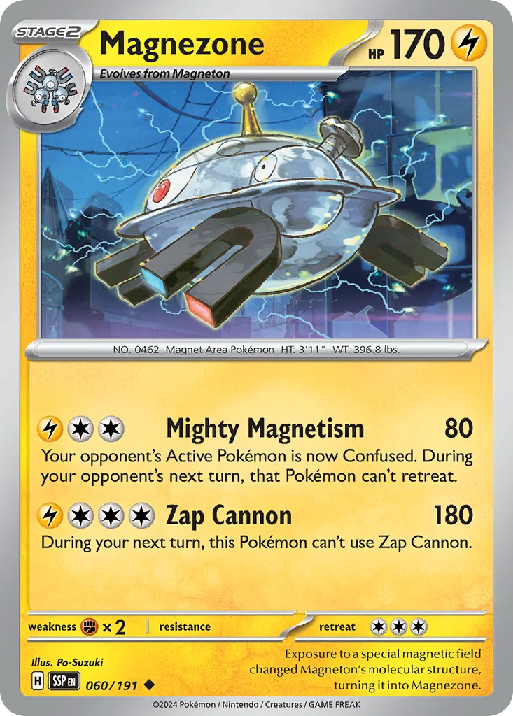 2024 Surging Sparks Magnezone #060/191 Uncommon card image