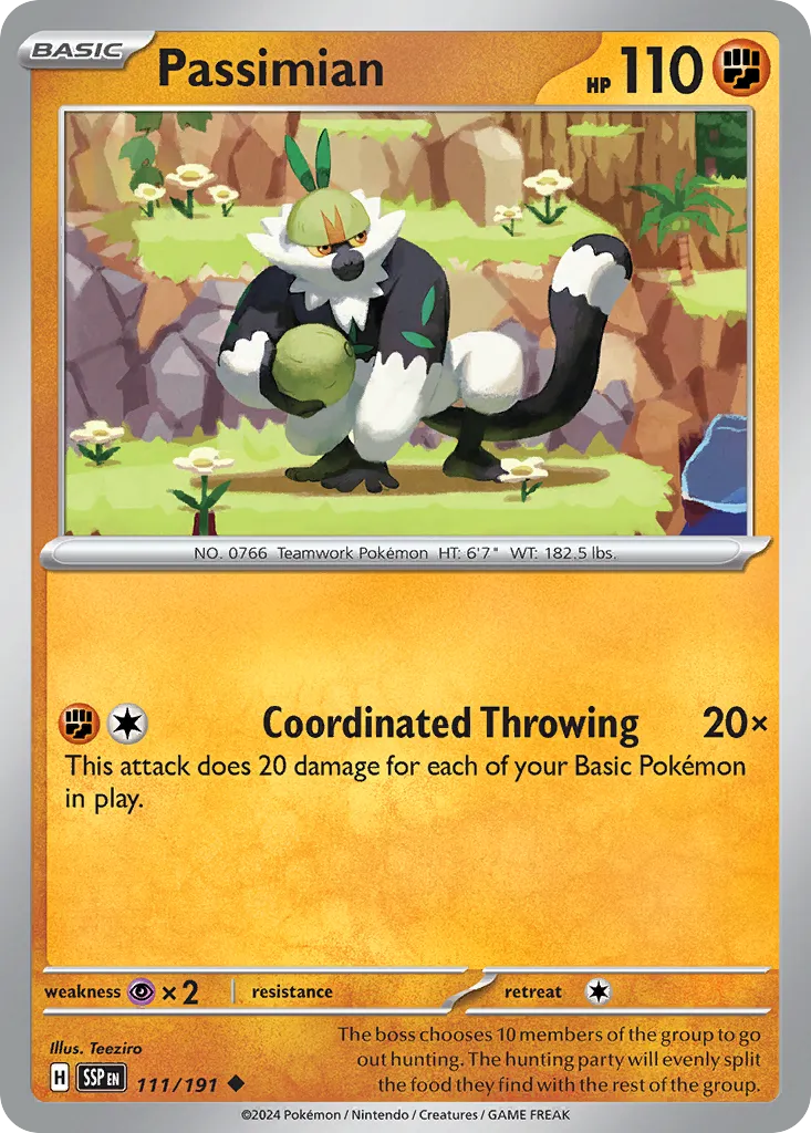 2024 Surging Sparks Passimian Uncommon #111/191 Uncommon card image