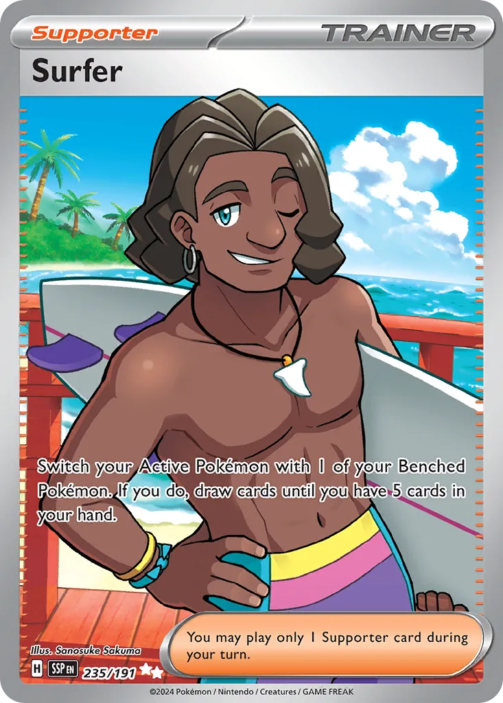 2024 Surging Sparks Surfer #235/191 Ultra Rare card image