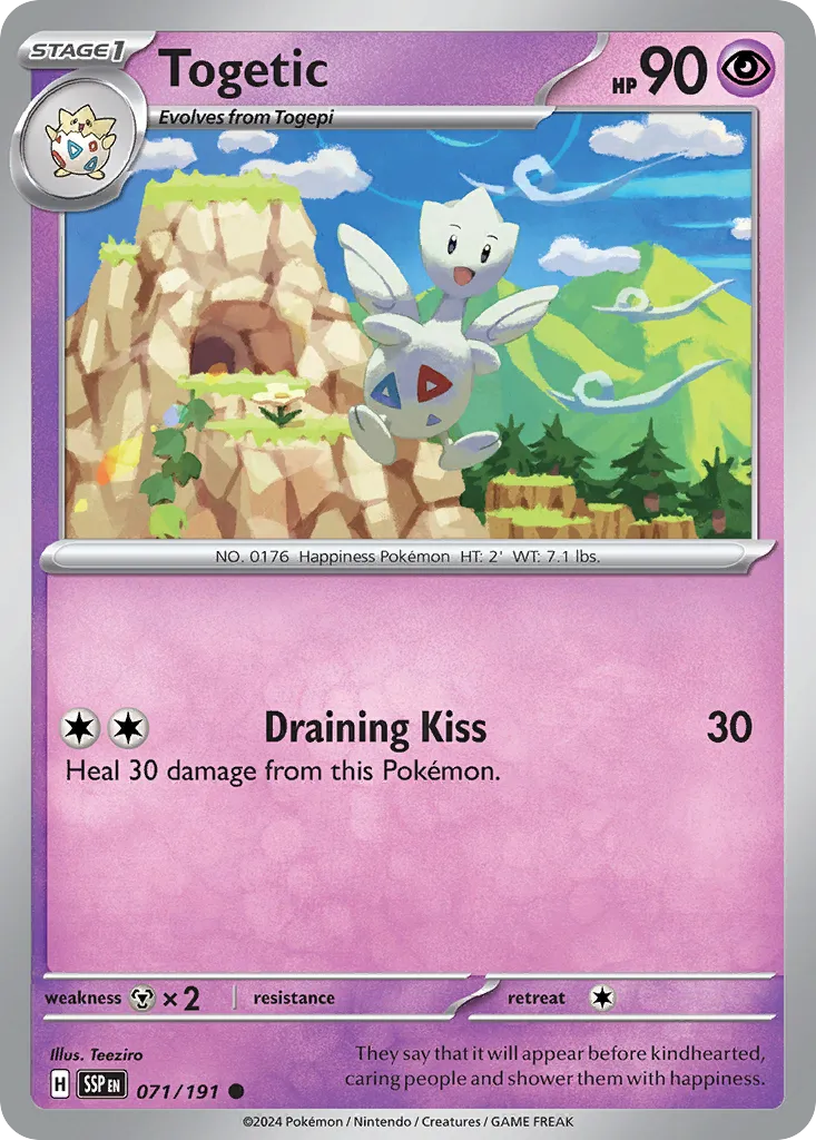 2024 Surging Sparks Togetic #071/191 Common card image