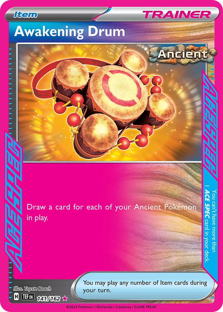 2024 Temporal Forces Awakening Drum #141/162 ACE SPEC Rare card image