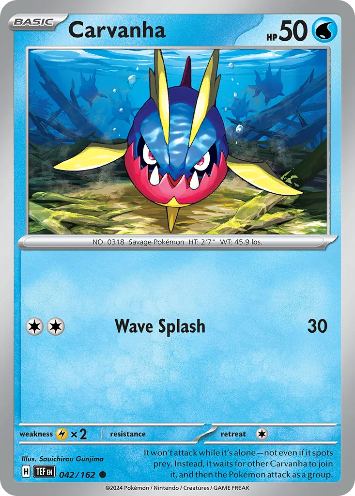 2024 Temporal Forces Carvanha Common #042/162 Common card image