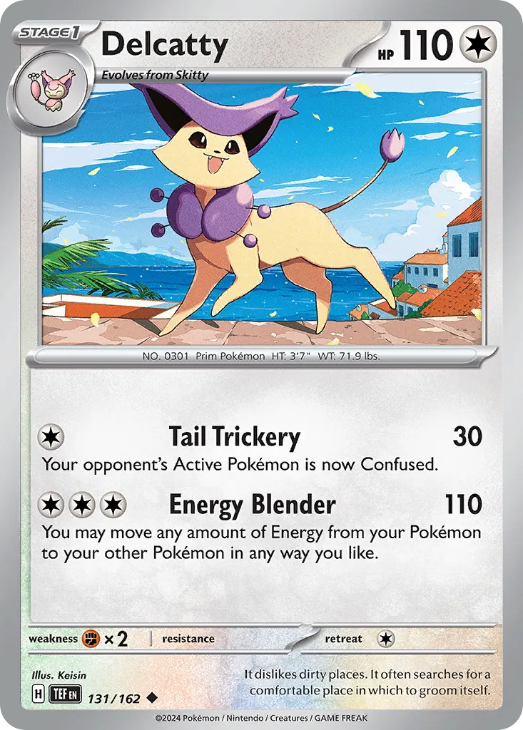 2024 Temporal Forces Delcatty Uncommon #131/162 Uncommon card image