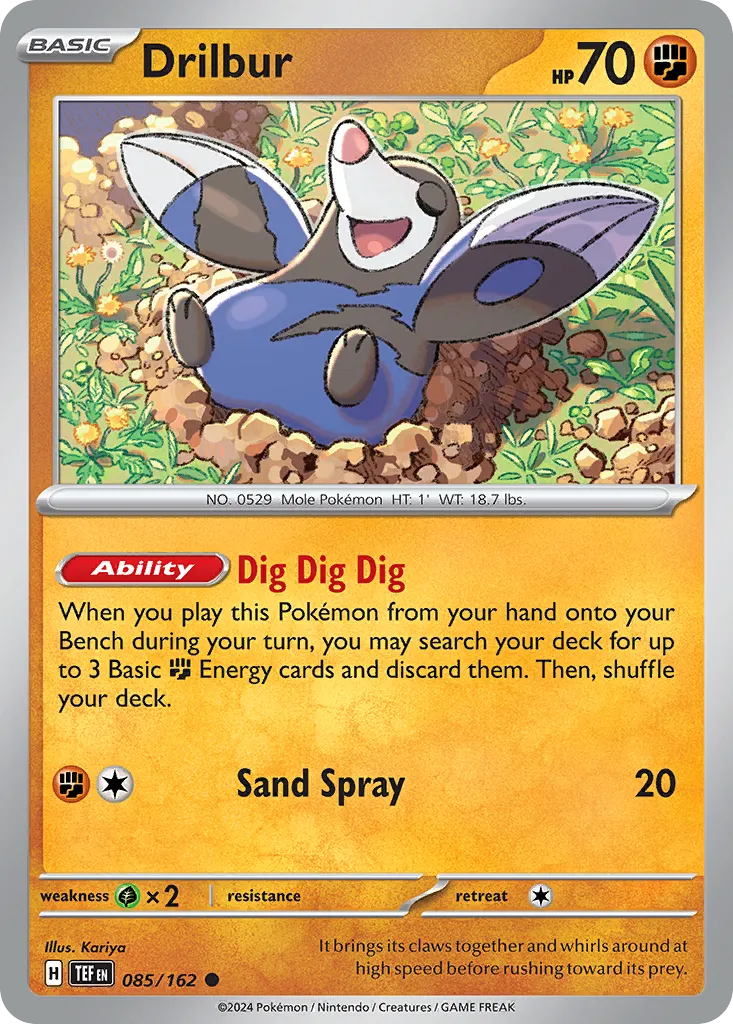 2024 Temporal Forces Drilbur Common #085/162 Common card image