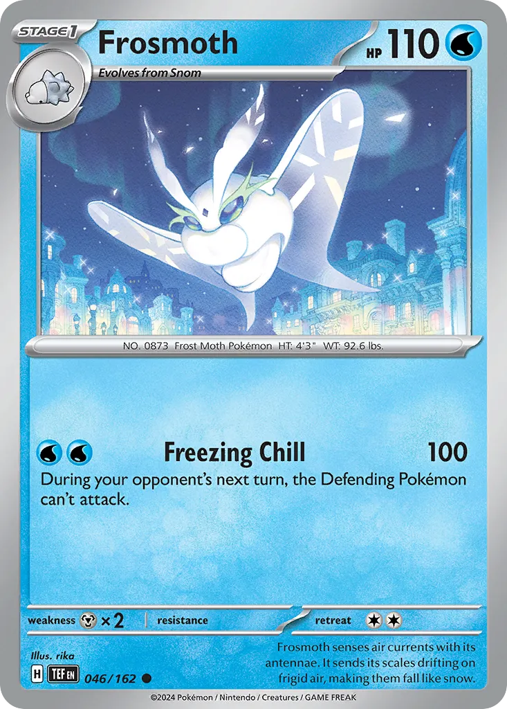 2024 Temporal Forces Frosmoth Common #046/162 Common card image