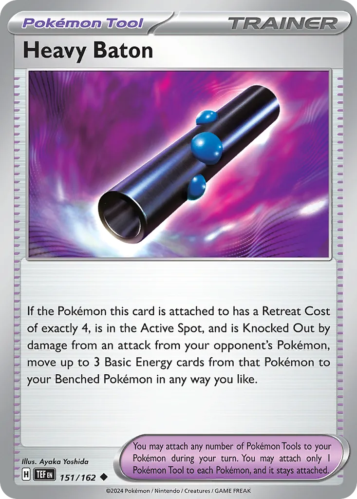 2024 Temporal Forces Heavy Baton Uncommon #151/162 Uncommon card image
