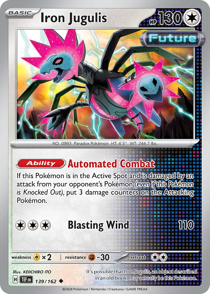 2024 Temporal Forces Iron Jugulis #139/162 Uncommon card image