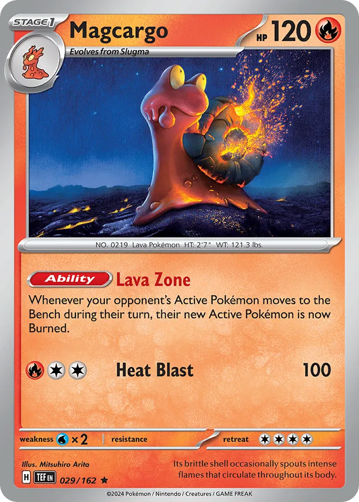 2024 Temporal Forces Magcargo #029/162 Rare card image