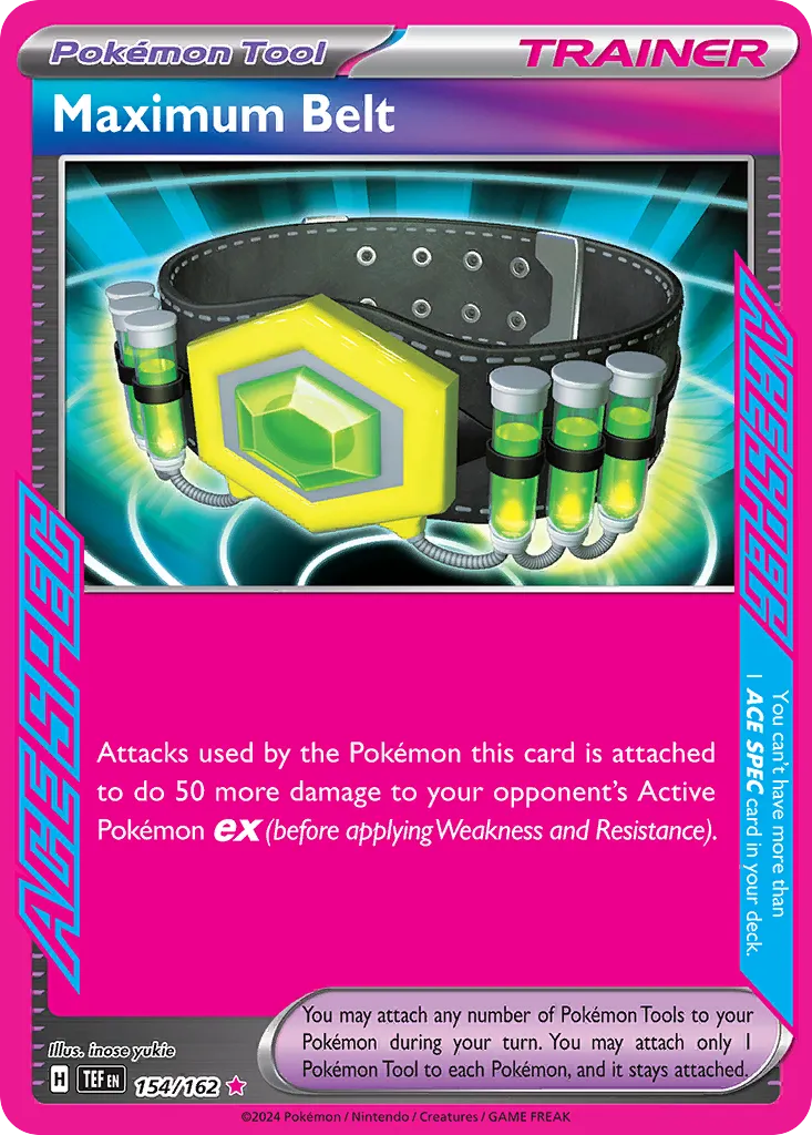 2024 Temporal Forces Maximum Belt ACE SPEC Rare #154/162 ACE SPEC Rare card image