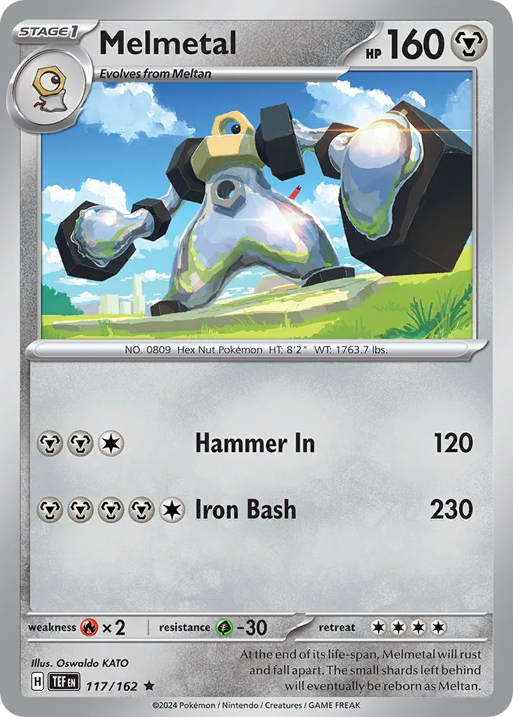 2024 Temporal Forces Melmetal #117/162 Rare card image