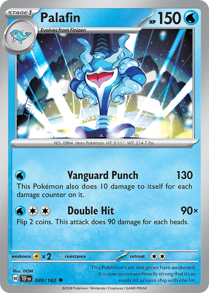 2024 Temporal Forces Palafin Uncommon #049/162 Uncommon card image