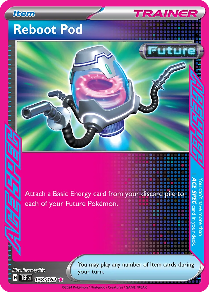 2024 Temporal Forces Reboot Pod ACE SPEC Rare #158/162 ACE SPEC Rare card image
