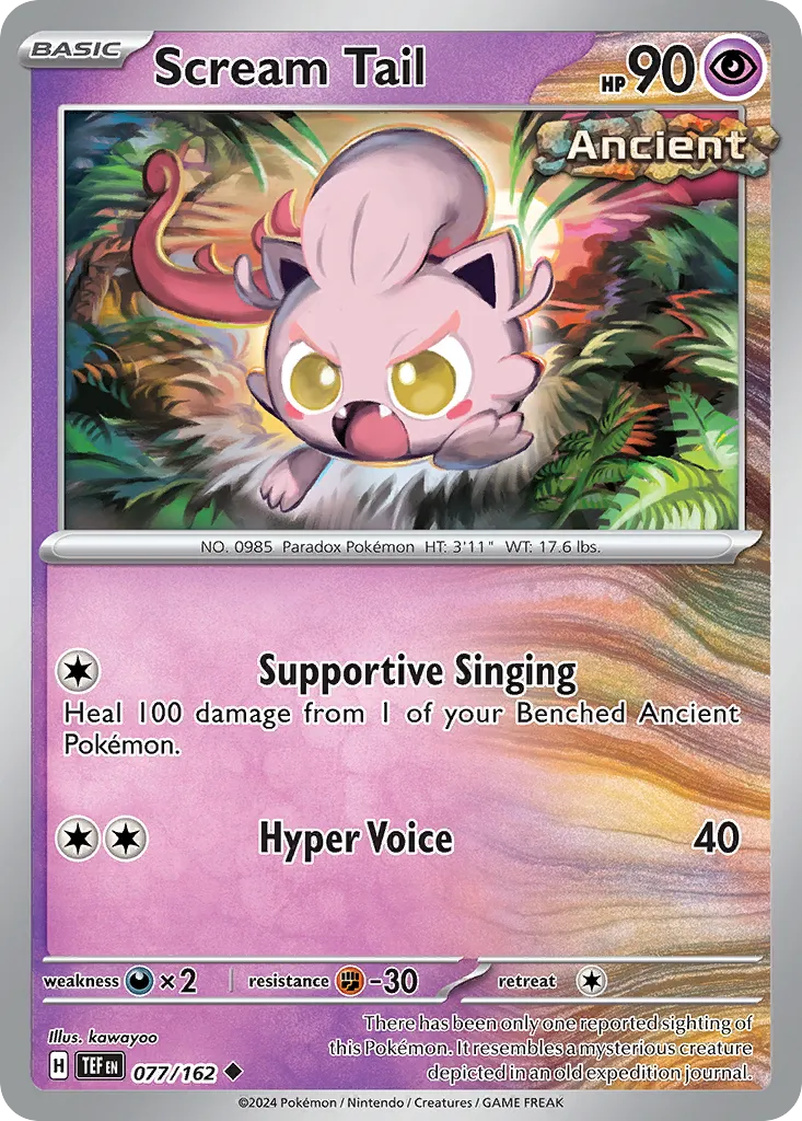 2024 Temporal Forces Scream Tail Uncommon #077/162 Uncommon card image